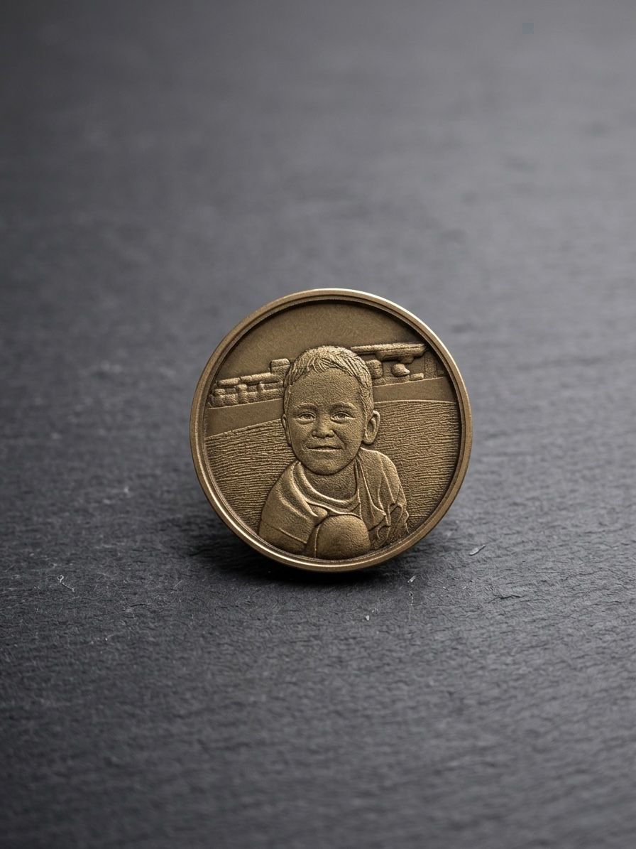 Personalisierte Foto 3D Münze