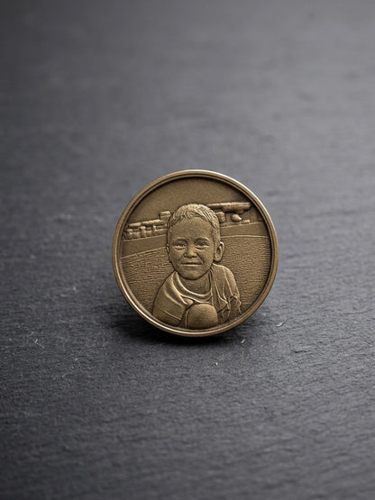 Personalisierte Foto 3D Münze